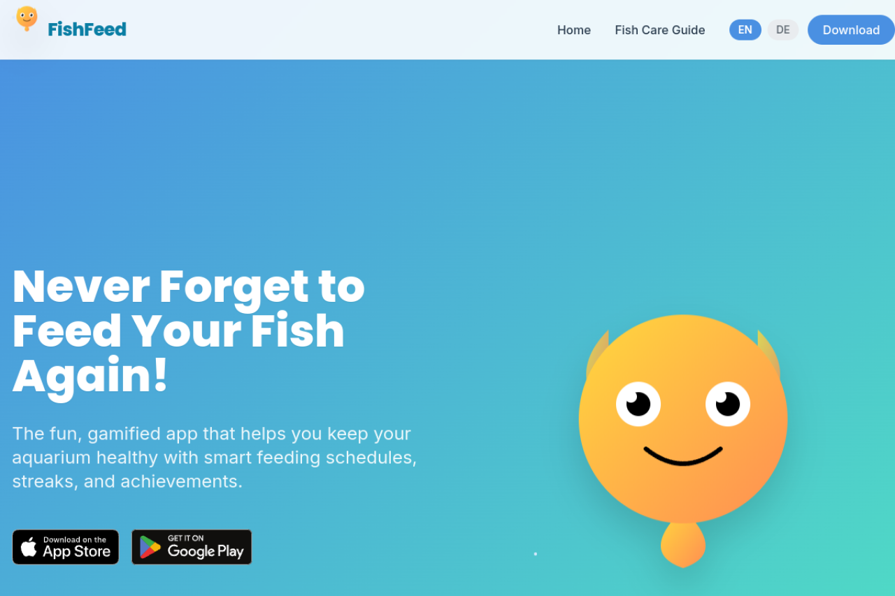 FishFeed website preview