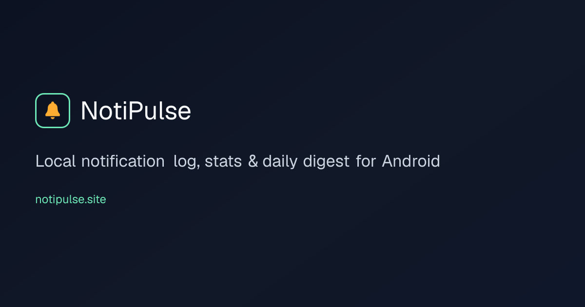 NotiPulse website preview